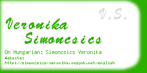 veronika simoncsics business card